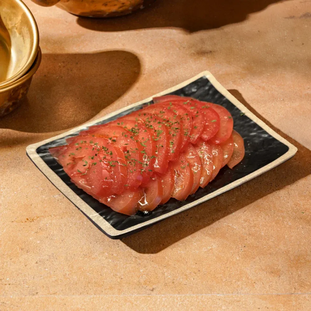 얇게 썬 꿀토마토